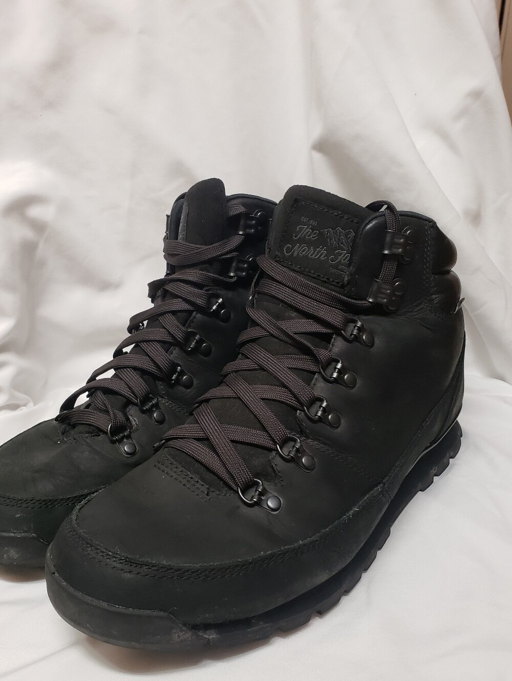 The North Face Back To Berkeley Redux Leather Hiker Black Lace Up Boots Men 11